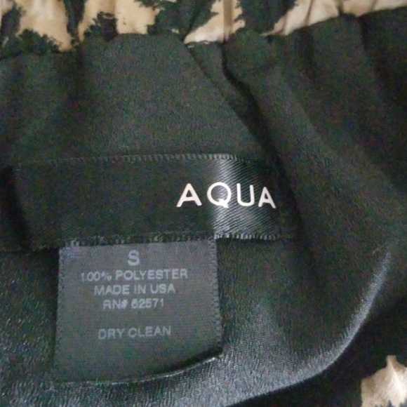 LAST CHANCE Aqua leopard print flare a-line skirt - Picture 5 of 5